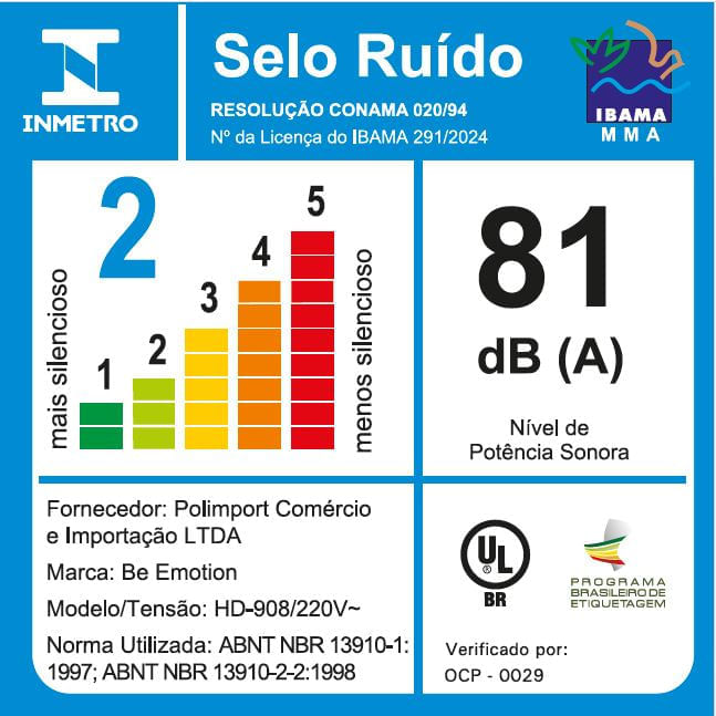 Miniatura Modelador e Secador Multi Styler Be Emotion | 220V