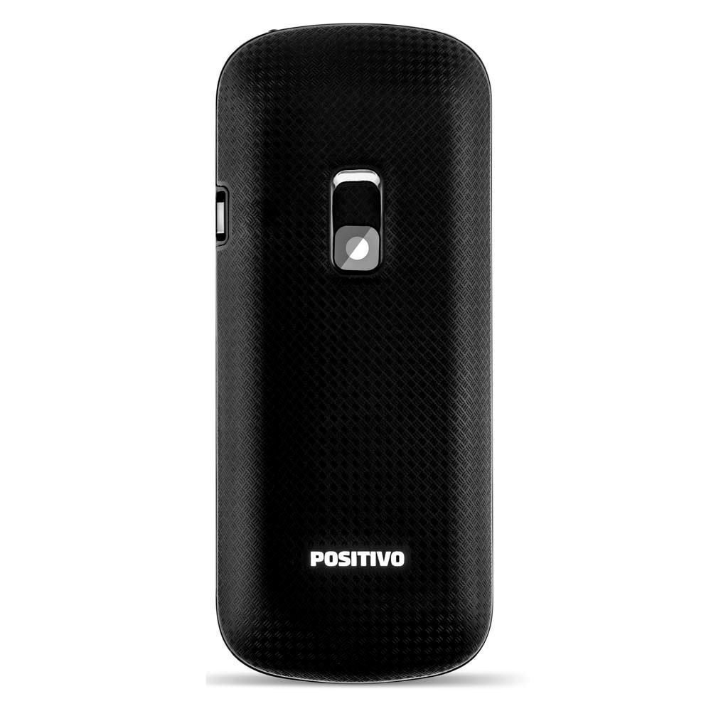 Miniatura Celular Desbloqueado Positivo P28 Preto Tela 1.8 Dual Chip