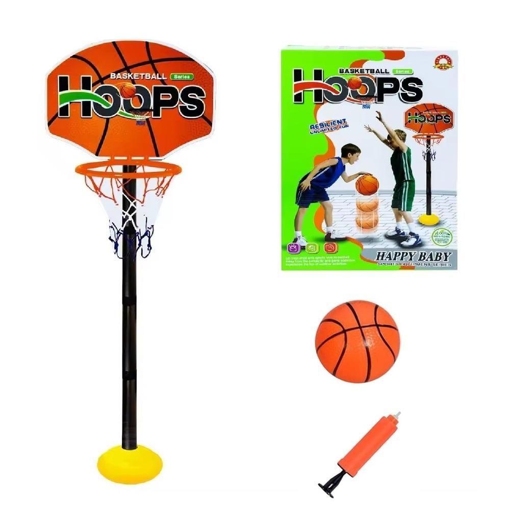 Miniatura Kit Cesto Basquete Tabela Altura Ajustável Com Bola E Inflador