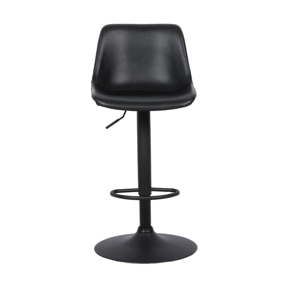 Miniatura Banqueta Gênova Base Disco Rivatti Móveis Preto