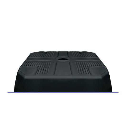 Miniatura Kit 10 Banqueta De Plástico Preto Multiuso