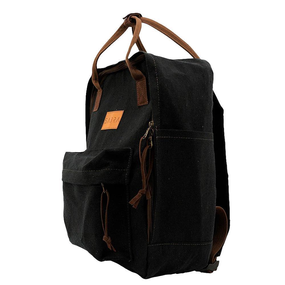 Miniatura Mini Mochila 16 Quadrada Urban Preta Sabra