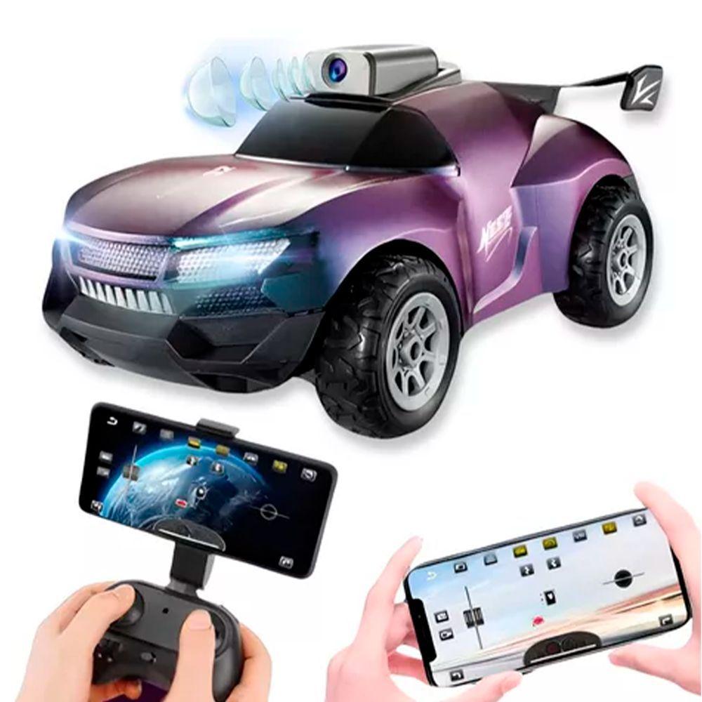 Miniatura Carrinho Controle Remoto Com Câmera Wifi Carro Recarregável Gradiente