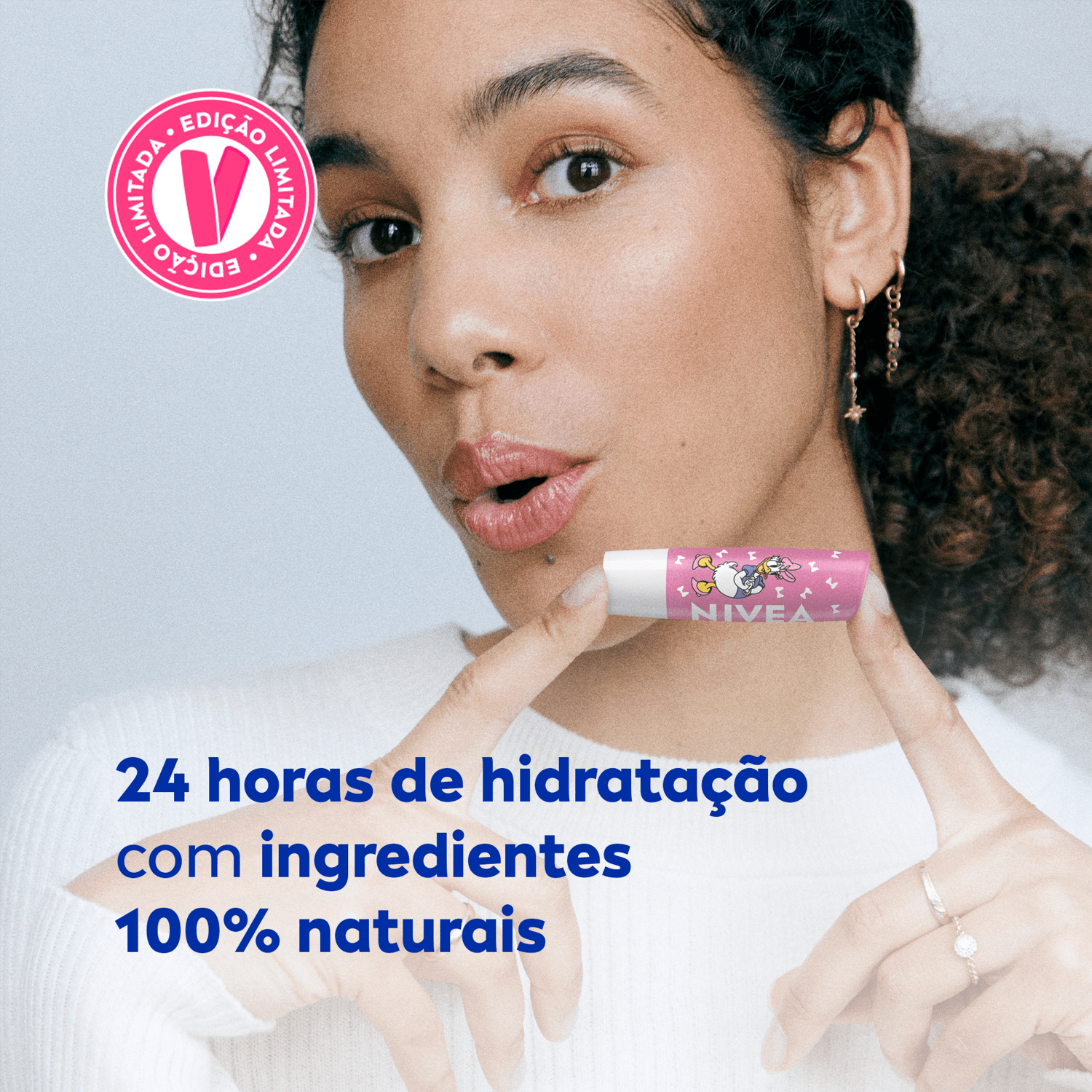 NIVEA Disney Mickey e Amigos Doce Rosé - Hidratante Labial 4,8g