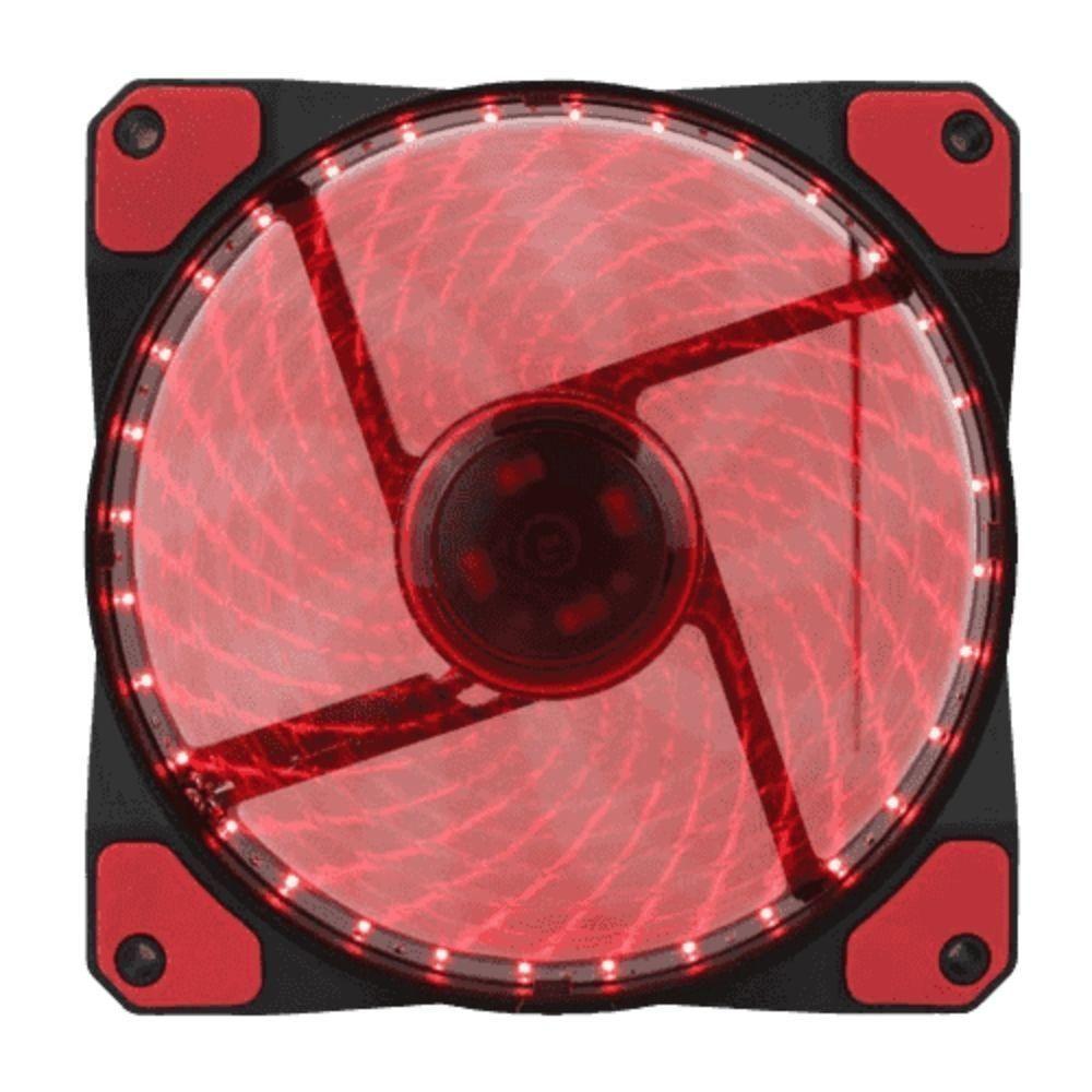 Miniatura Fan Para Pc Gamer Gf12r 12cm Vermelho 32 Led