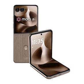 Miniatura Smartphone Motorola Razr 60 Ultra 5G Madeira 1TB, 16GB RAM + 16GB Ram Boost, Tela Dobrável 7.0" pOLED e Externa 4", Câmera Traseira 50MP e IP48