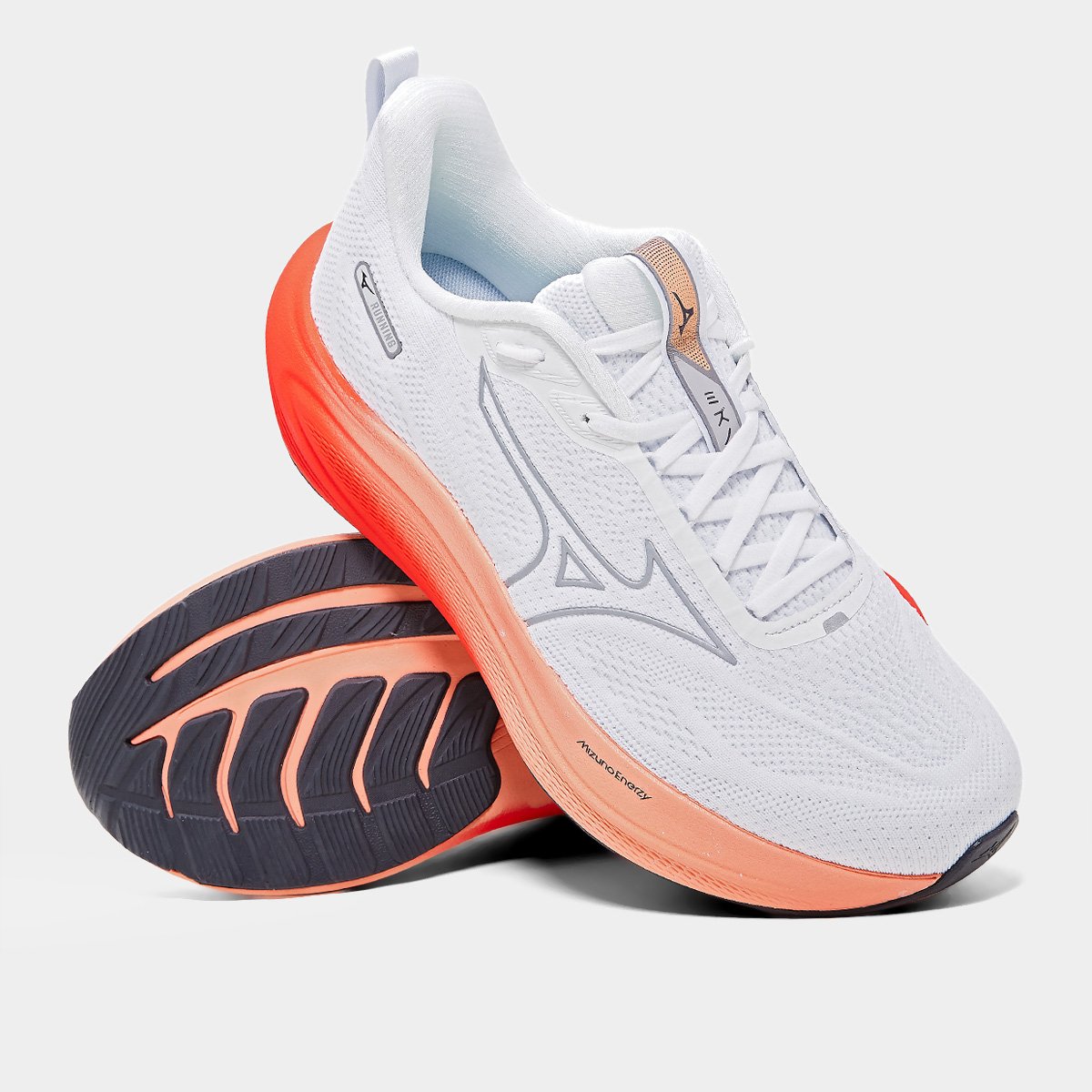 Miniatura Tênis Mizuno Base Prime Masculino Branco+Vermelho - 38