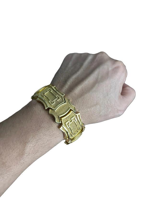 Miniatura Bracelete Personalizado 35 mm Banhado a Ouro 18k