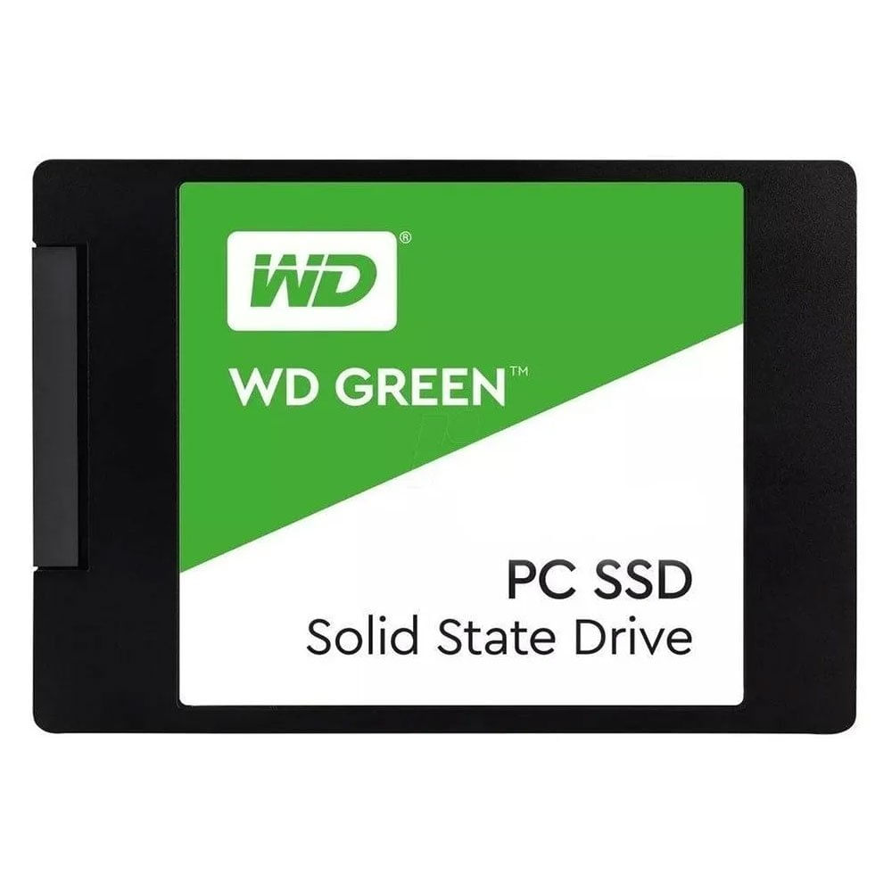 Miniatura SSD WD Green 480GB 2,5 SATA III 545MB/s WDS480G2G0A Preto