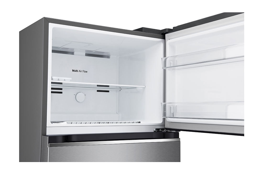 Geladeira LG Frost Free Inverter 395L Duplex Cor Platinum Inox (GN-B392PQD) - 220V