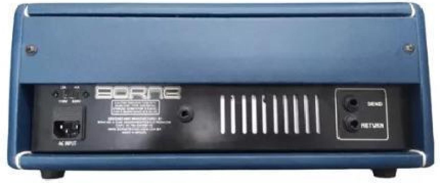 Miniatura Cabeçote Amplificador De Guitarra Borne Vrx 150 110/220 Azul