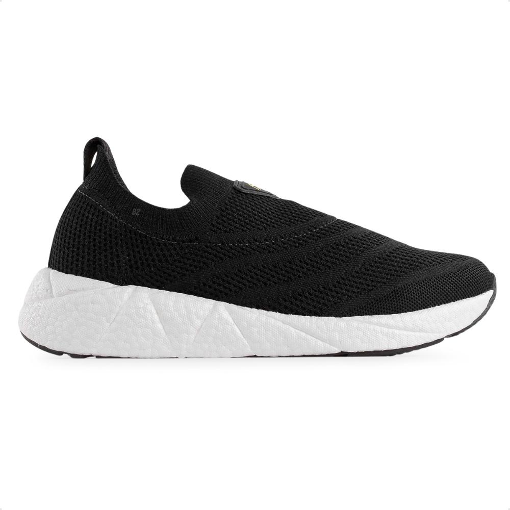 Miniatura Tênis Modare Slip On Casual Feminino Preto / Branco - 34
