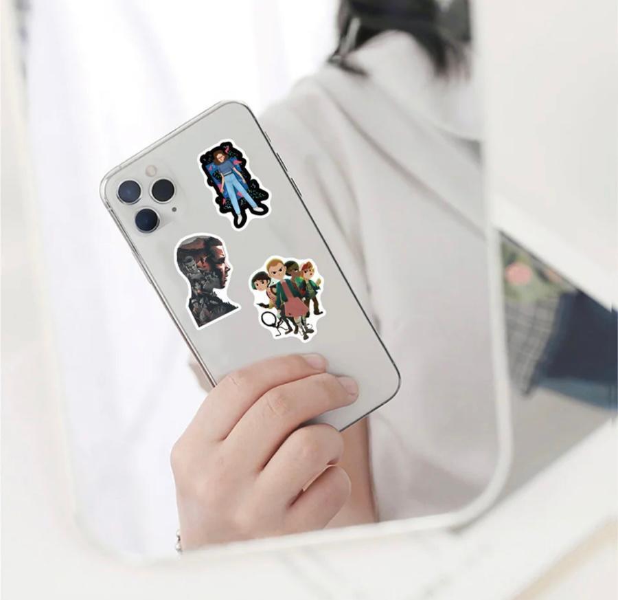 Miniatura Adesivos A Prova Dágua Caderno Celular Stranger Things New