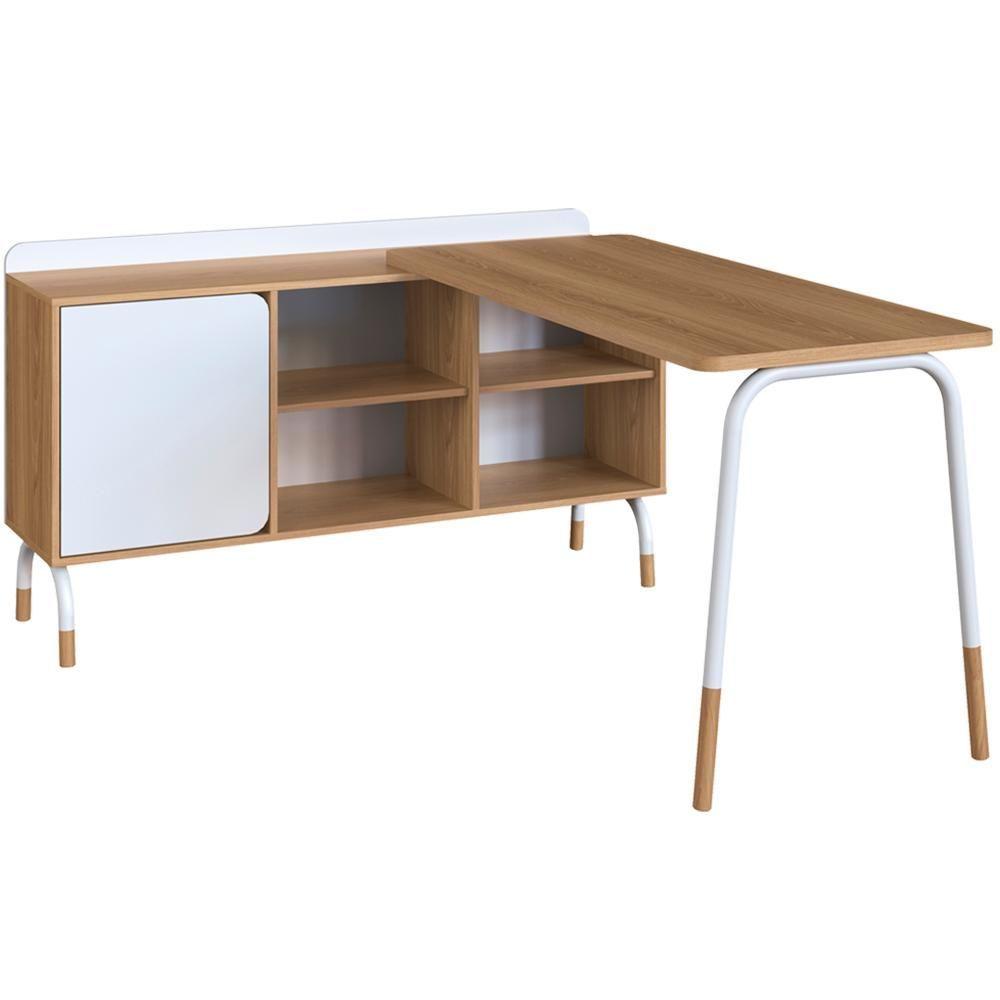 Miniatura Mesa Escrivaninha Em L 28003 Hanover Branco Artesano Hanover Branco