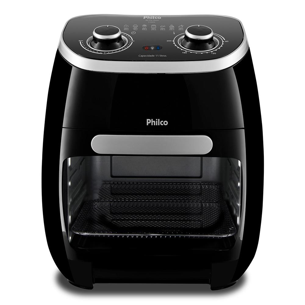 Miniatura Fritadeira Elétrica Air Fryer 11L Philco Oven PFR2000P Preta 220V