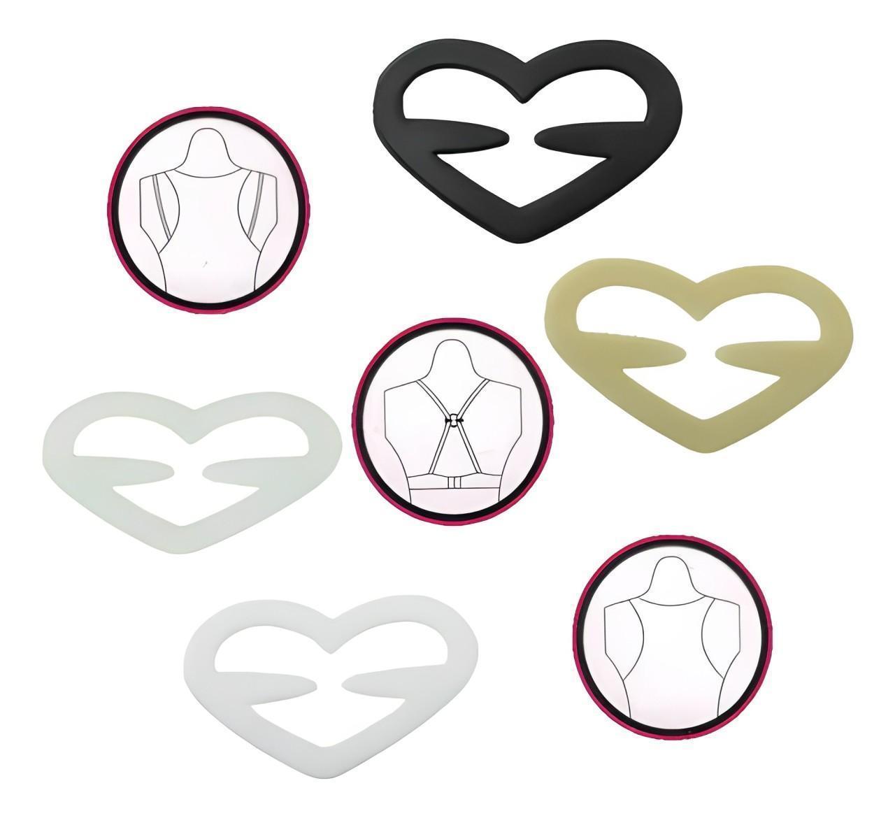 Miniatura Clip Coração Para Prender E Esconder Alça De Sutiã