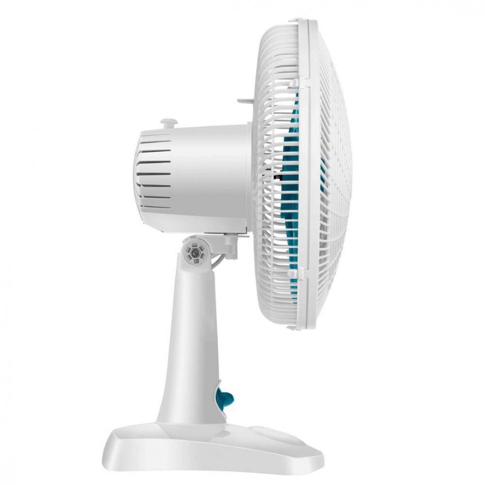 Miniatura Ventilador De Mesa Mondial Ultra V-30-6p 30cm 6 Pás 3 Velocidades 50w Branco Com Azul 220 V
