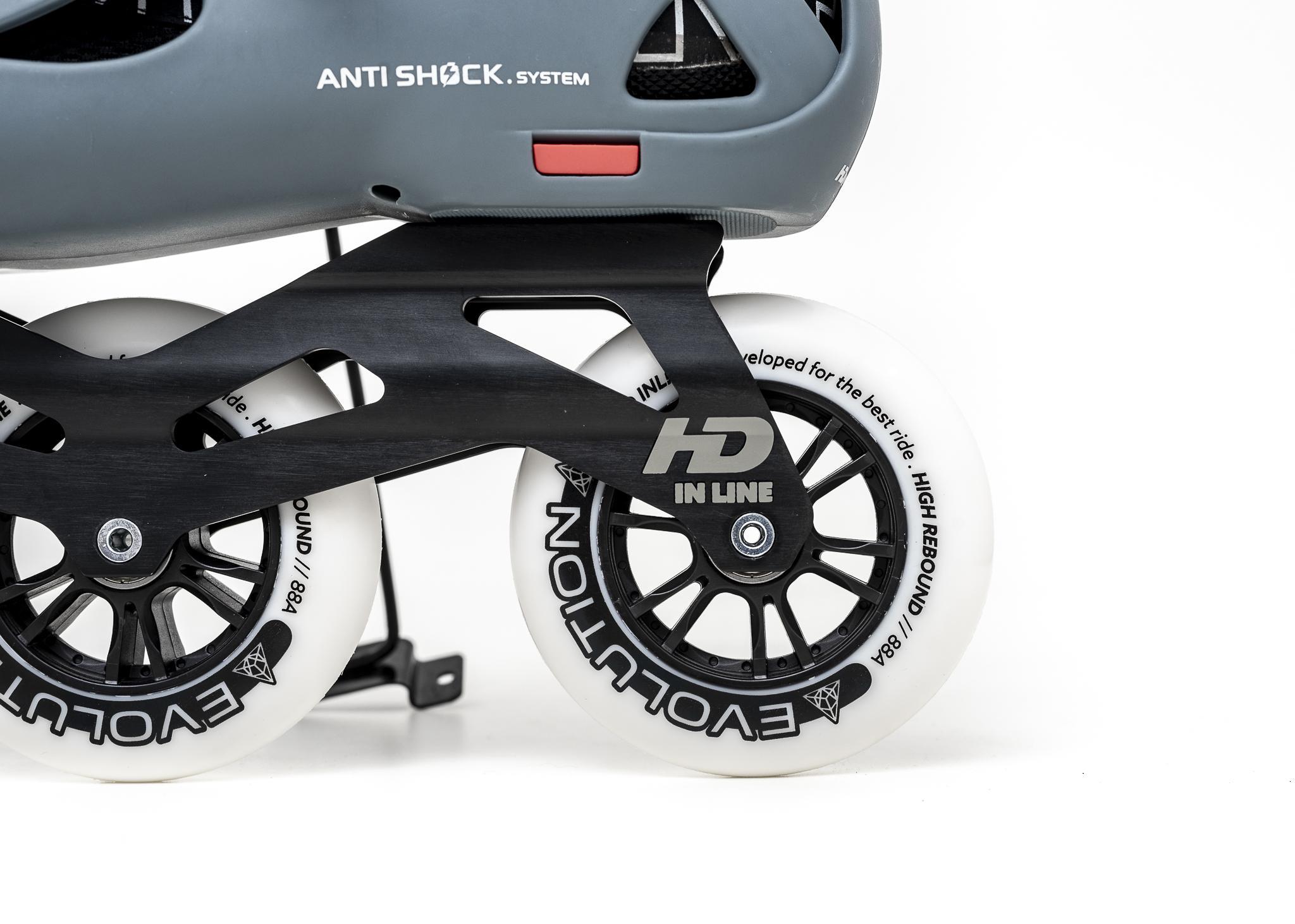 Miniatura Patins Hd Inline Evolution Ii - 3 Rodas - Cinza 44Eur (42Br)