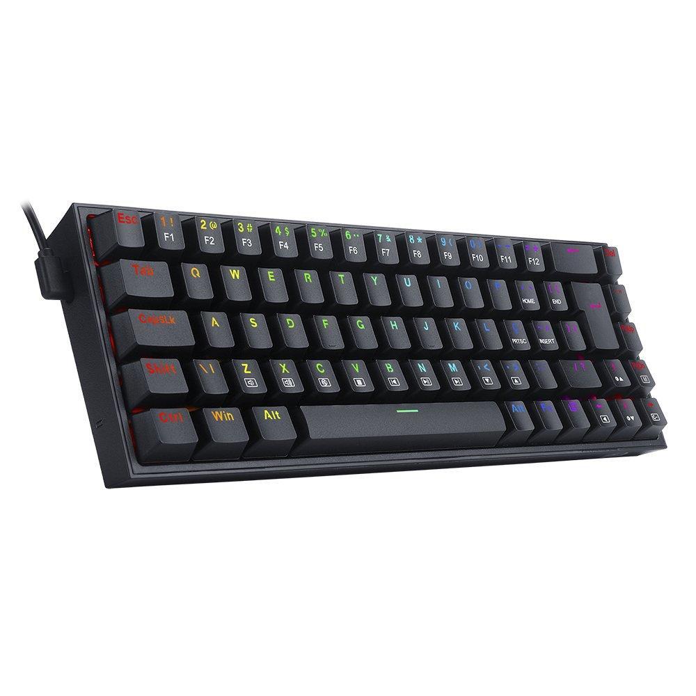 Miniatura Teclado Gamer Redragon Castor Rgb K631 Switch Blue Abnt2