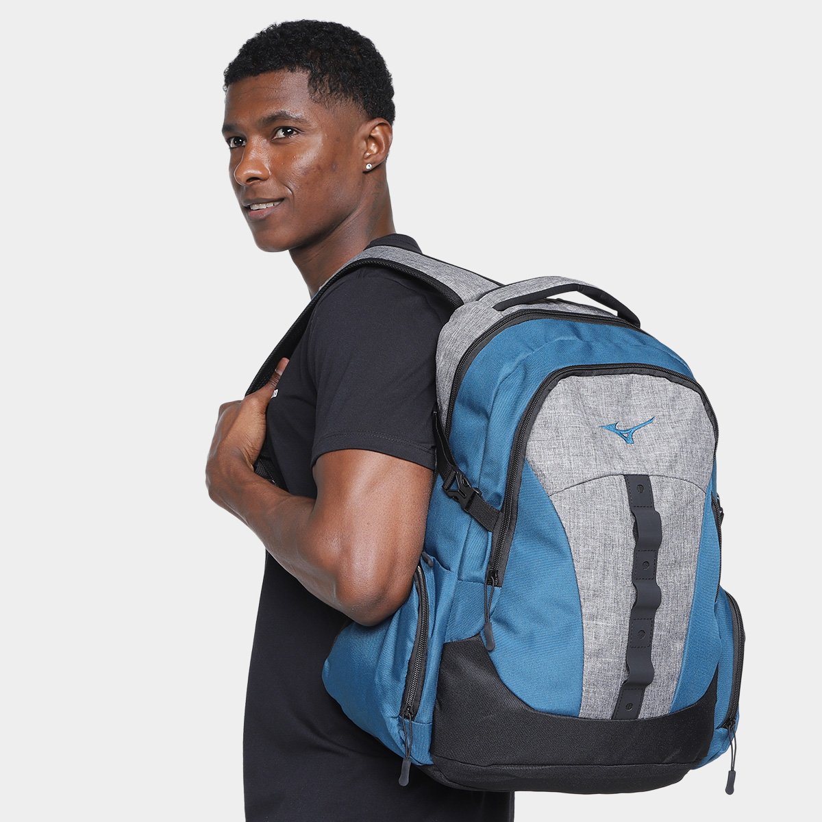 Miniatura Mochila Mizuno Kobe 22 L Azul+Cinza