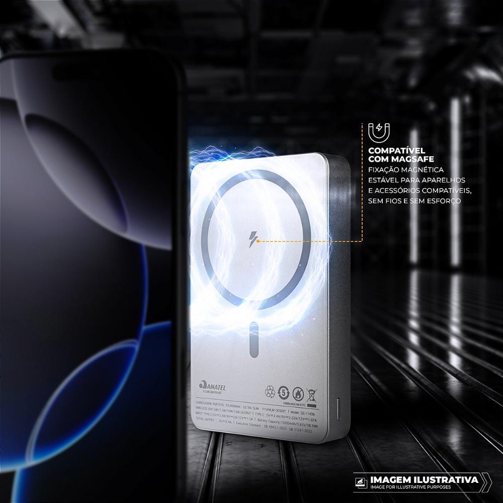 Miniatura Carregador Portátil 10.000mAh - Ultra Slim Gshield