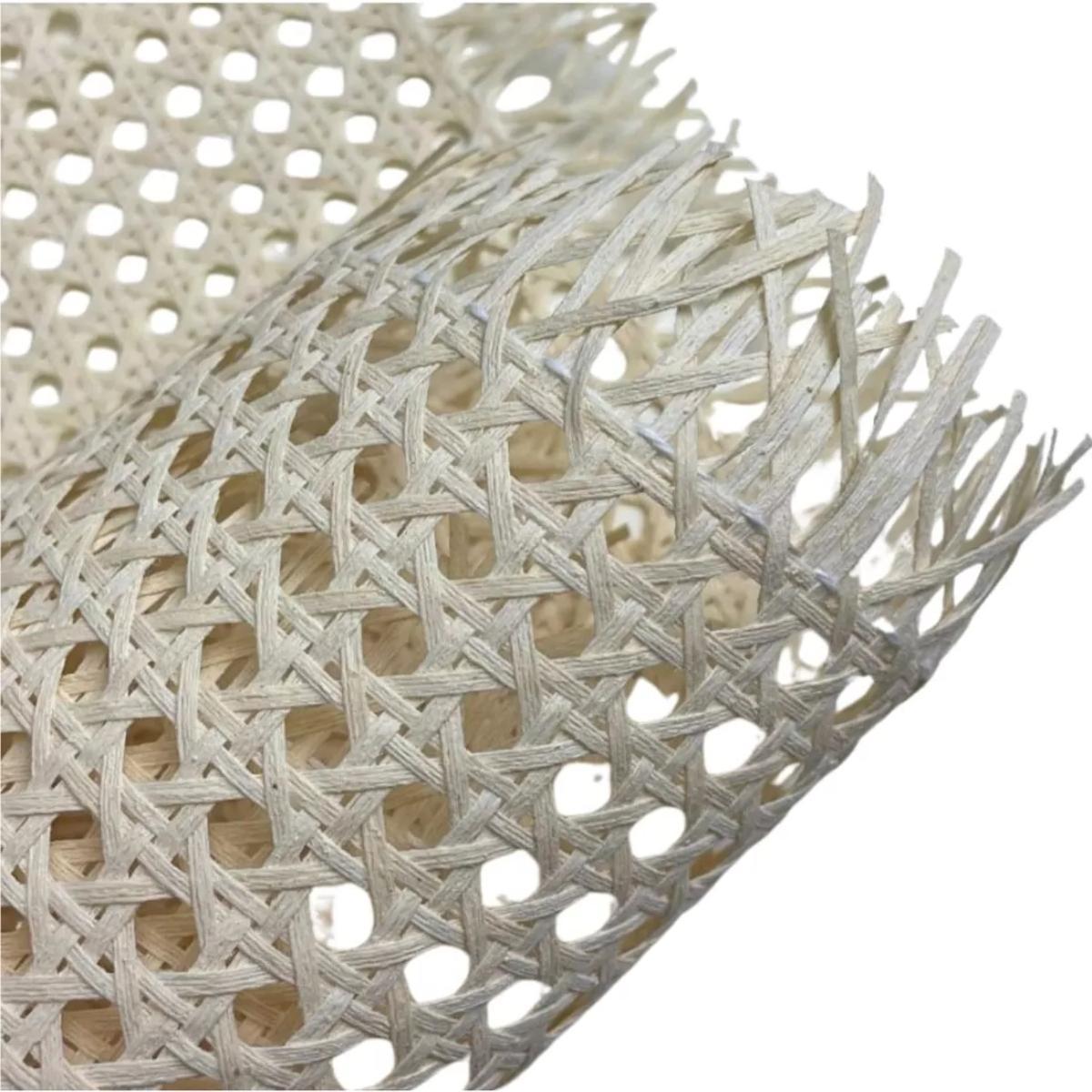 Miniatura Palha Indiana Tipo Rattan Sextavada Tela Natural 2M X 50Cm