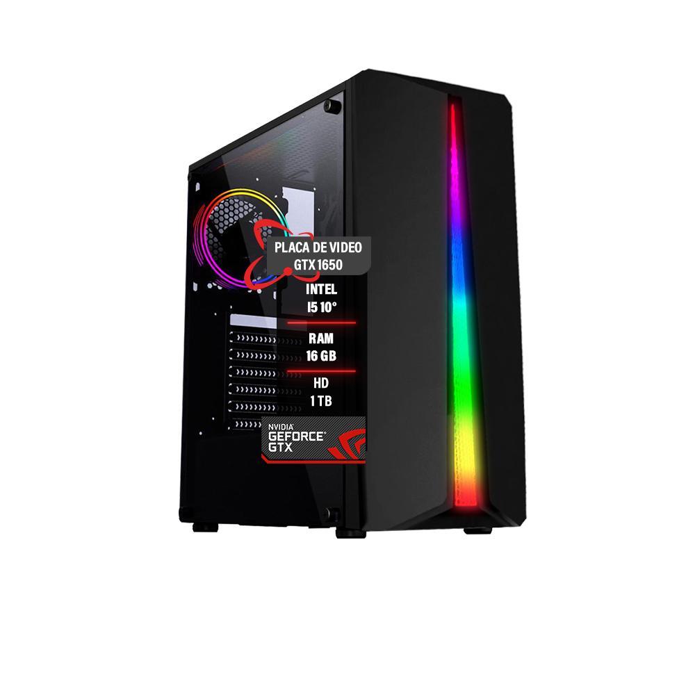 Miniatura Pc Gamer I5 10400F 16Gb Ddr4 Gtx 1650 4Gb Hd 1Tb Ssd 480Gb