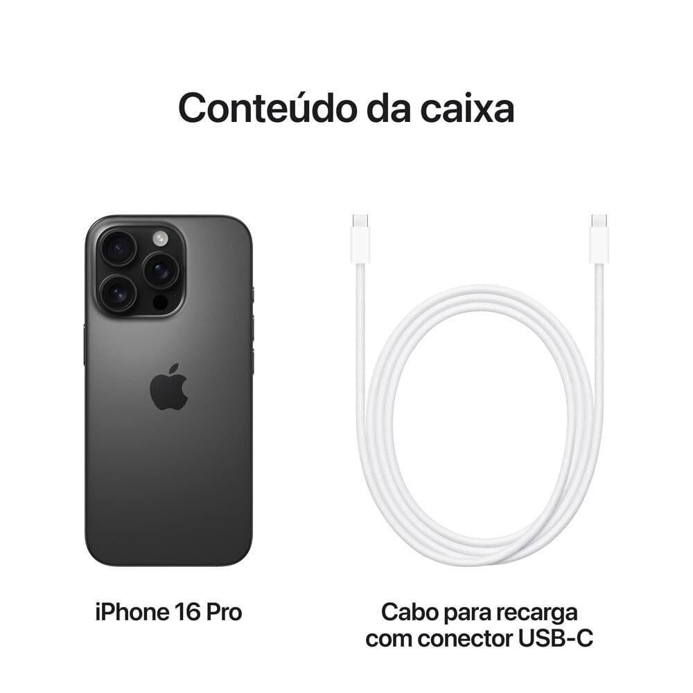 Apple iPhone 16 Pro 256GB Titânio Preto