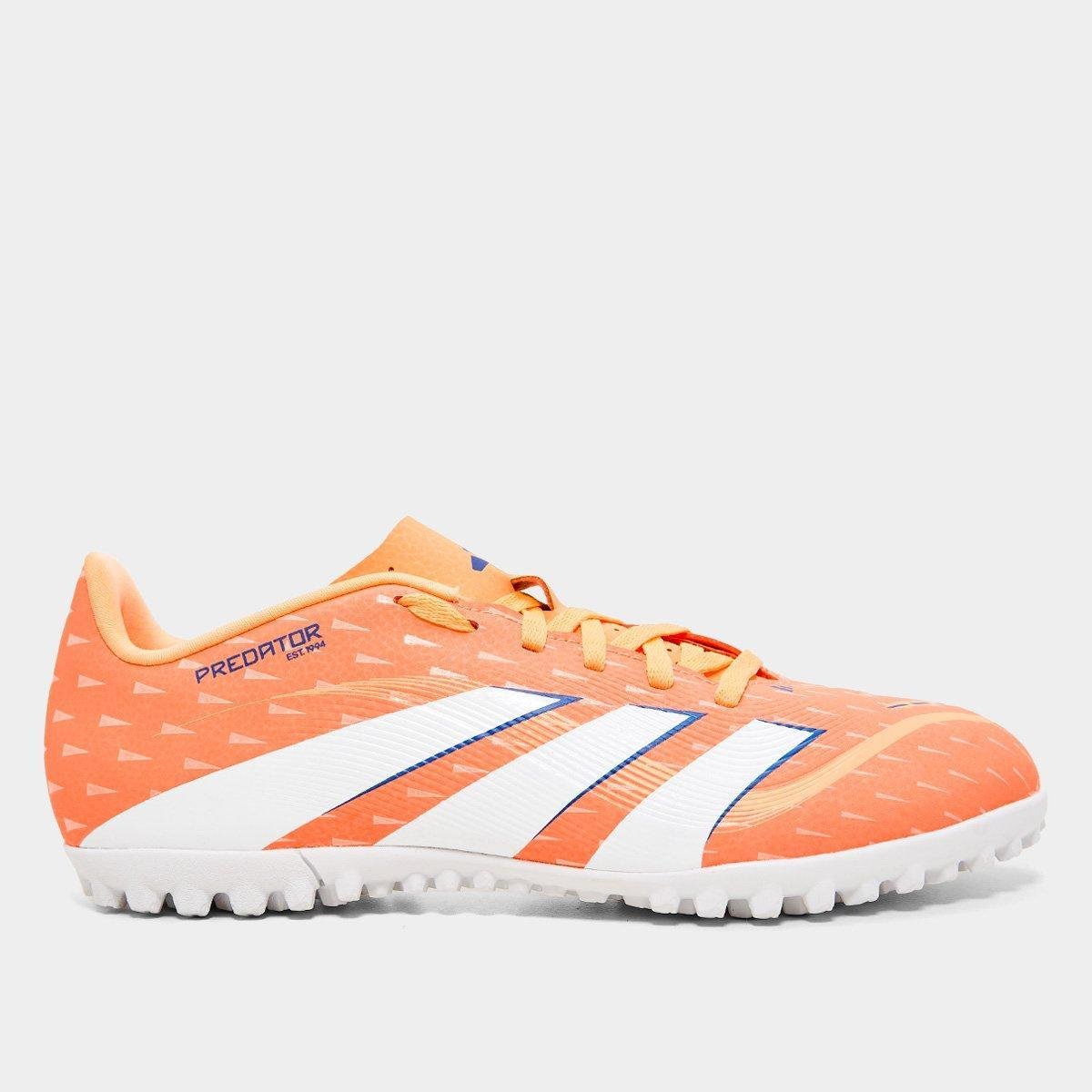 Miniatura Chuteira Society Adidas Predator Club Unissex Laranja - 37