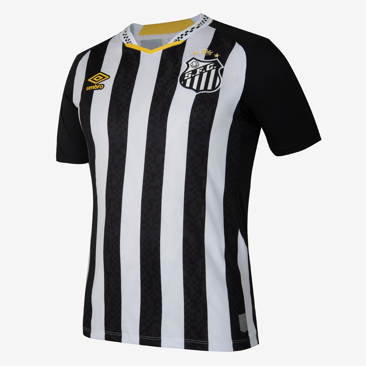 Miniatura Camisa Santos II 25/26 Neymar N° 10 Torcedor Umbro Masculina Preto+Branco - EGG