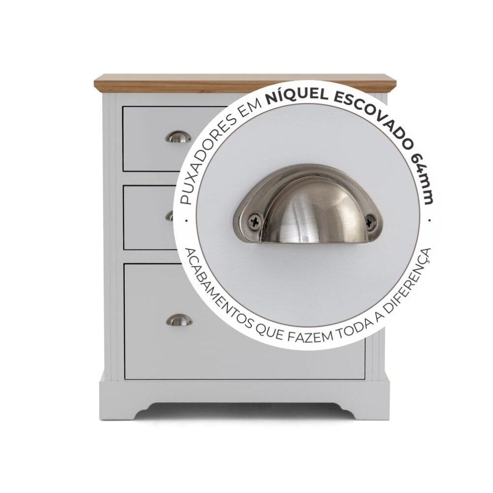 Cômoda Édez Kopenhagen, 4 Gavetas, Off White