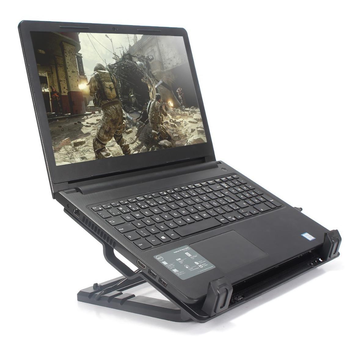Miniatura Suporte Base Cooler Notebook 9 À 17 Polegadas Inclinável Led