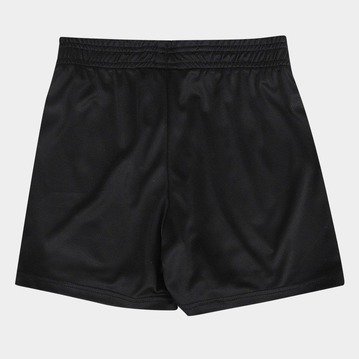 Miniatura Kit Camisa Infantil Santos II 25/26 S/N Torcedor Umbro Masculina Preto+Branco - 2A