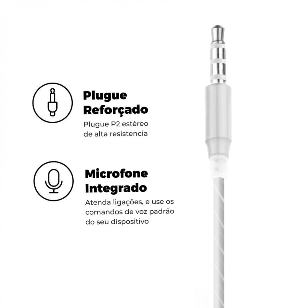 Miniatura Fone de ouvido Atomic  - Branco - Gshield