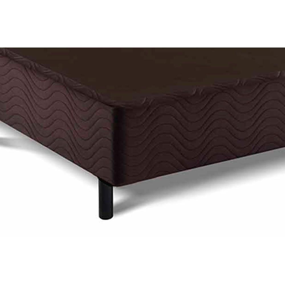Miniatura Cama Box Base Queen Universal Suede Brown (158X198X20) - Costa Rica