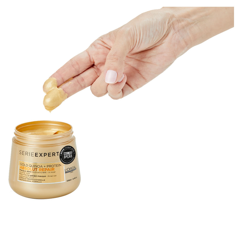 Miniatura L'Oréal Professionnel Absolut Repair Gold Quinoa + Protein - Máscara Light de Tratamento 250ml