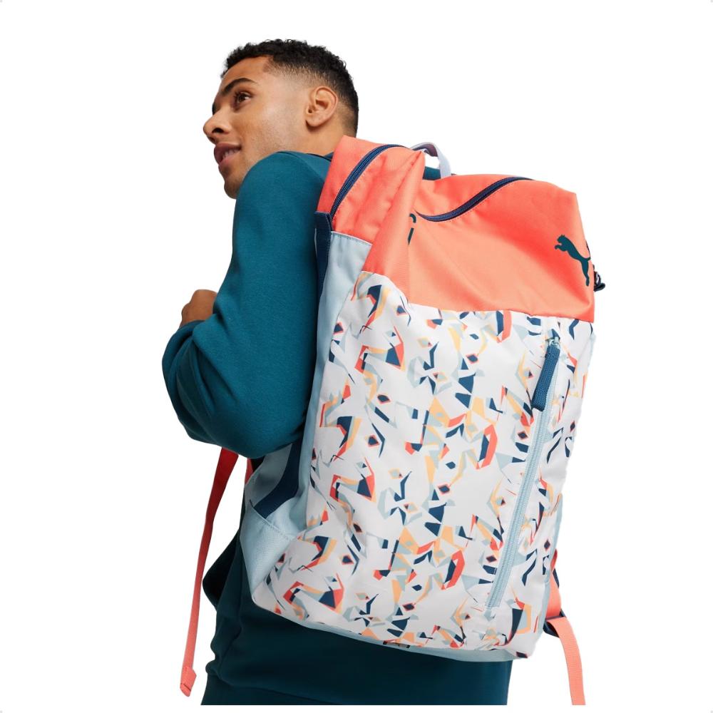 Miniatura Mochila Puma Neymar Jr Unissex Laranja / Azul - M