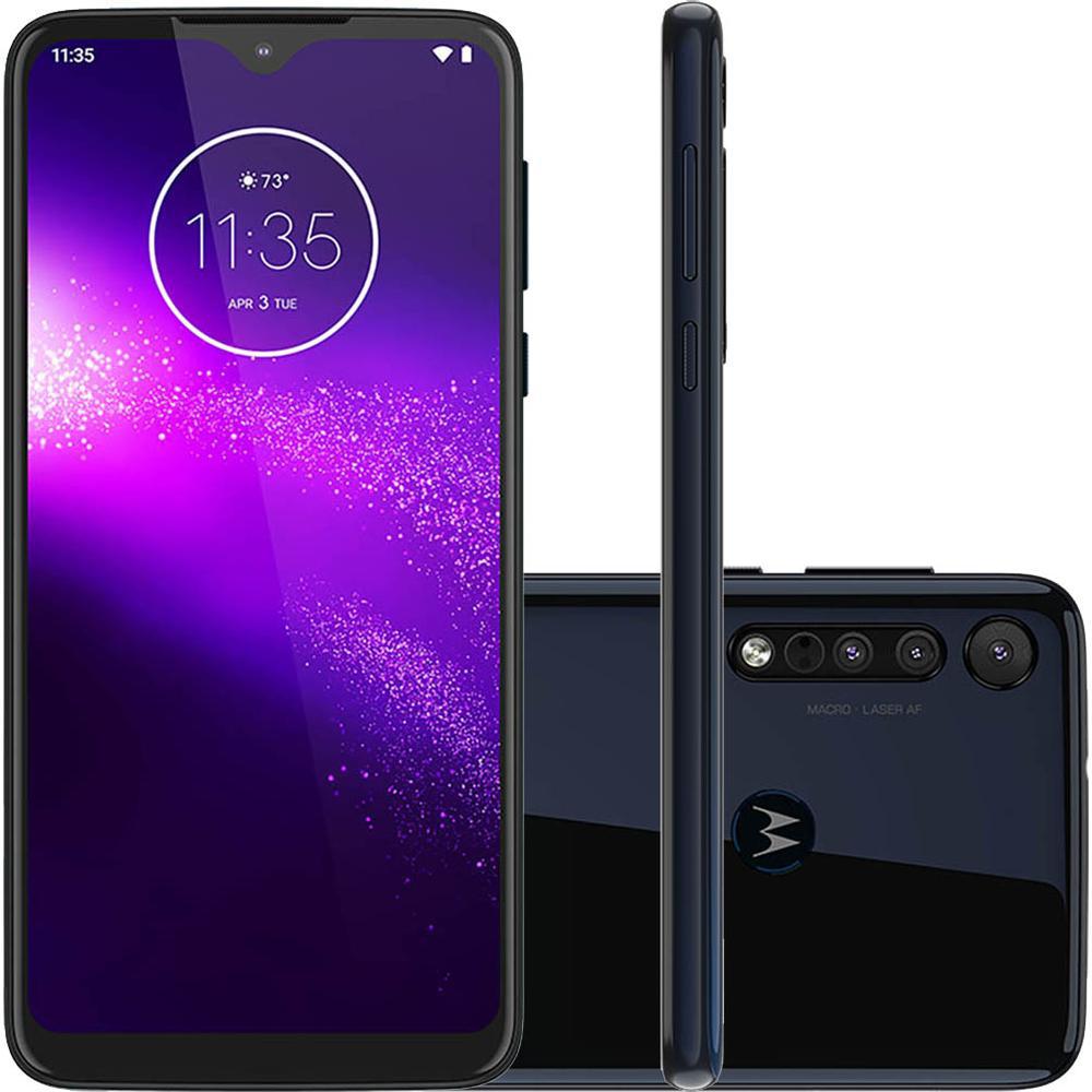 Miniatura Motorola One Macro 64Gb Chip Android Tela 6.2 4G Azul