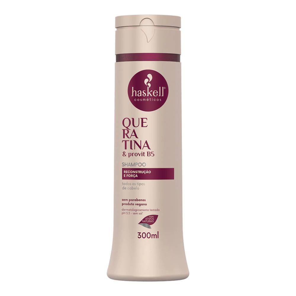 Miniatura Kit Haskell Queratina Shampoo, Condicionador E Máscara 300Ml