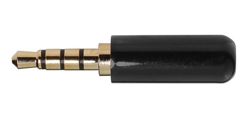 Conector Plug P2 P3 4 Contatos Metálico Plug Estereo Luminos