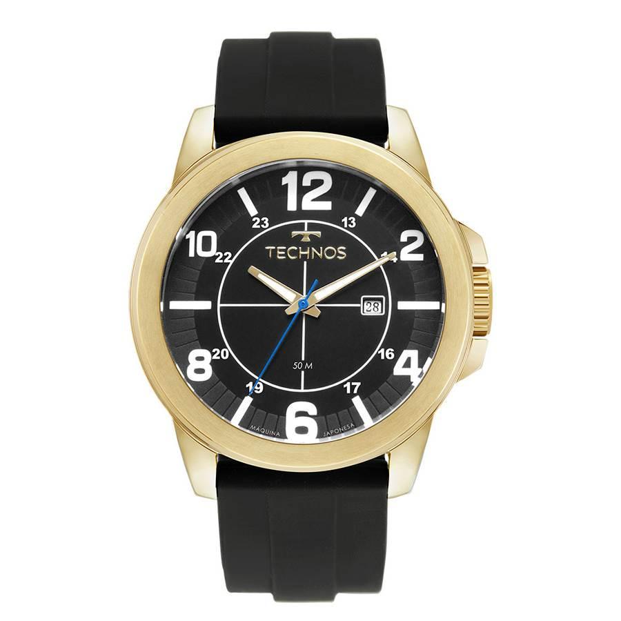 Miniatura Relógio Technos Masculino Ref: 2115Nai/2P Esportivo Dourado