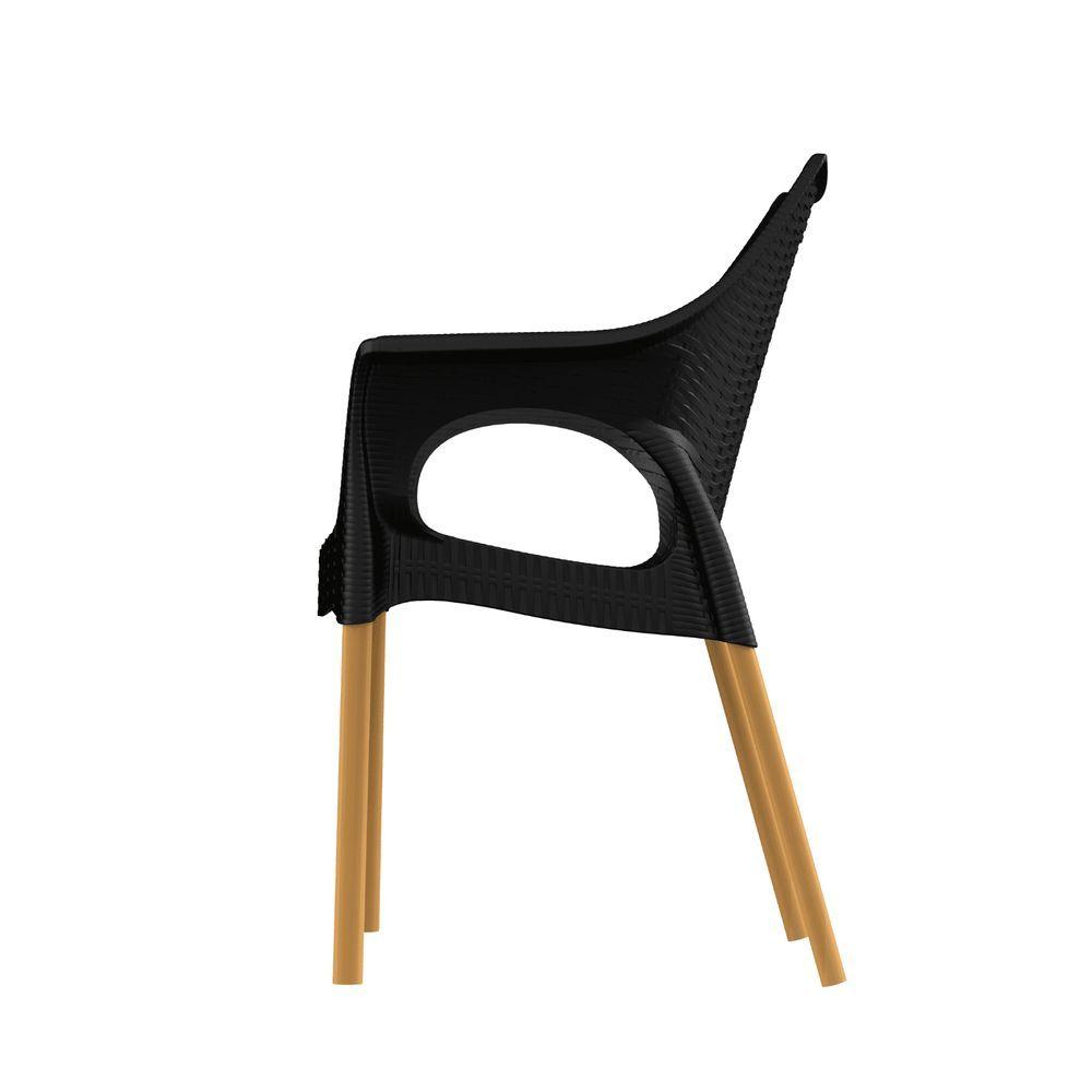 Miniatura Cadeira Relic Wood Cor Preto