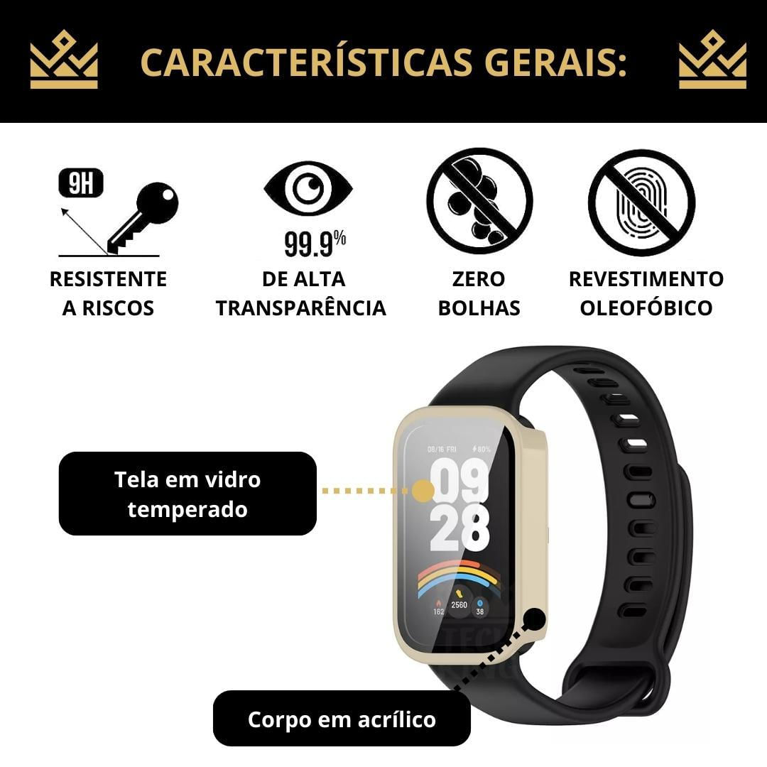 Miniatura Capa Bumper 360 Para Mi Band 9 Active 1,47 - Extra Proteção