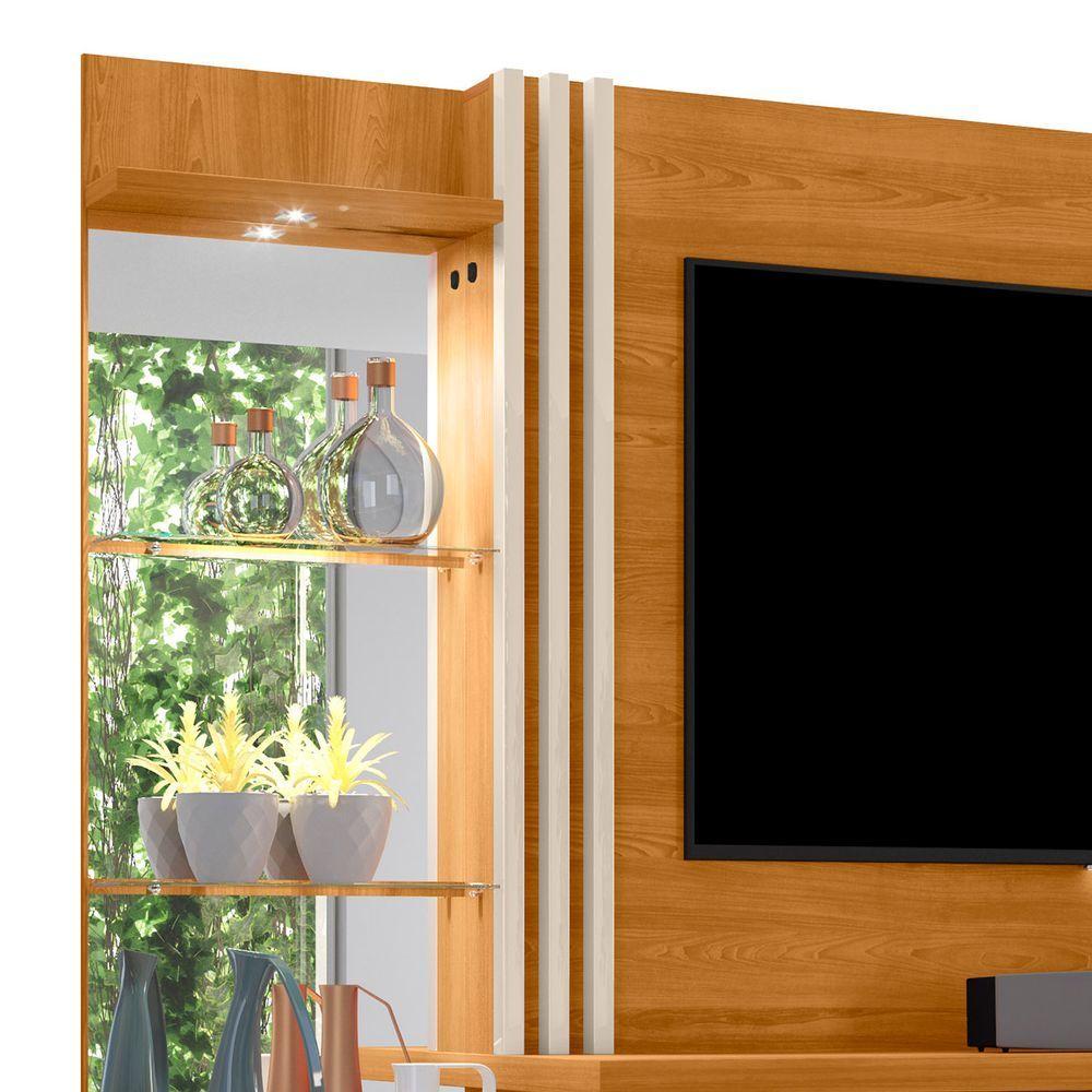 Miniatura Estante Painel Para Tv 60 Pol 200cm Sam Z10 Off Cinamomo Mpozenato