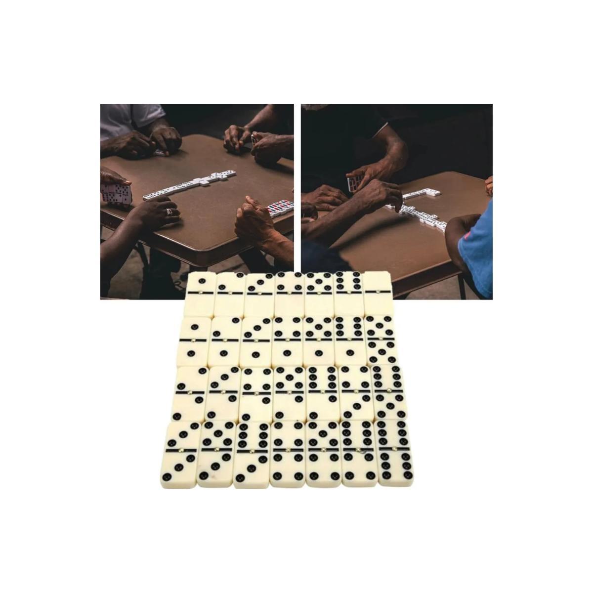 Miniatura Jogo De Domino Profissional De Osso Estojo Premium