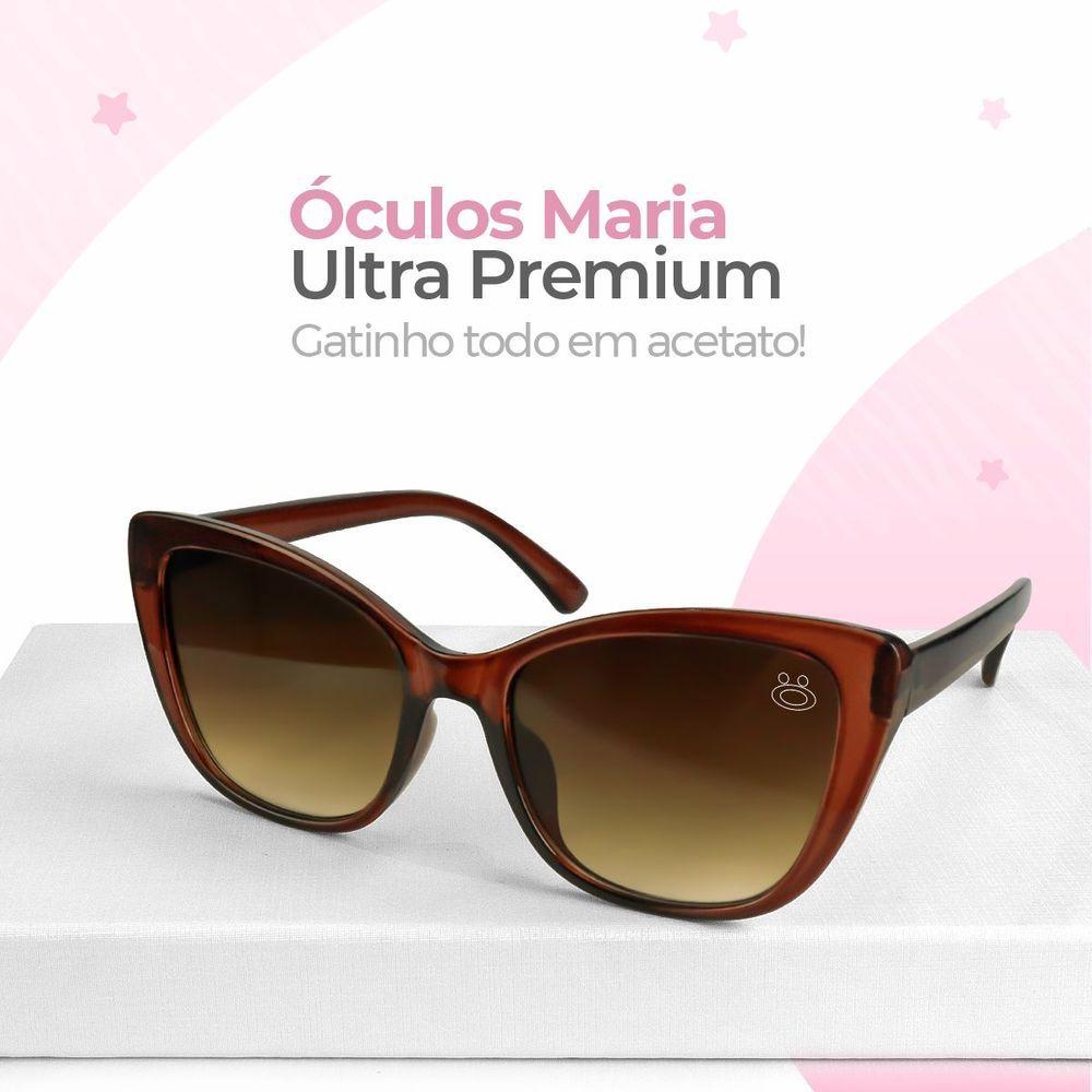 Miniatura Oculos Sol Feminino Praia Gatinho Proteção Uv Vintage + Case Quadrado Estiloso Acetato Delicado Moda