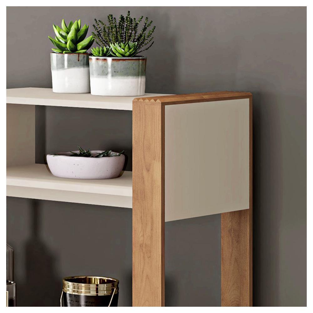 Miniatura Aparador Com 2 Prateleiras Mênfis Off White/buriti - Caemmun