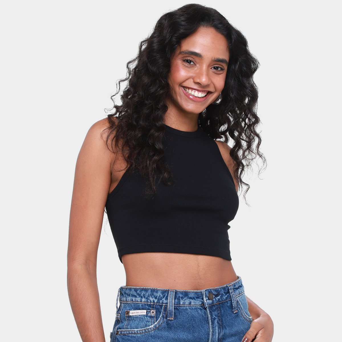 Miniatura Regata Calvin Klein Feminina Preto - G