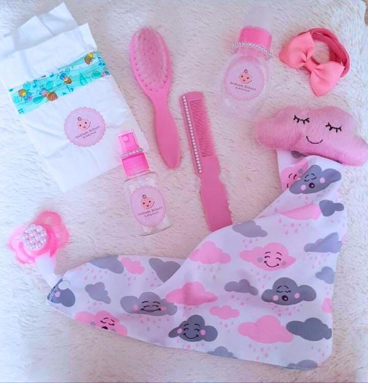 Miniatura Bebe Reborn Menina Boneca Silicone Realista