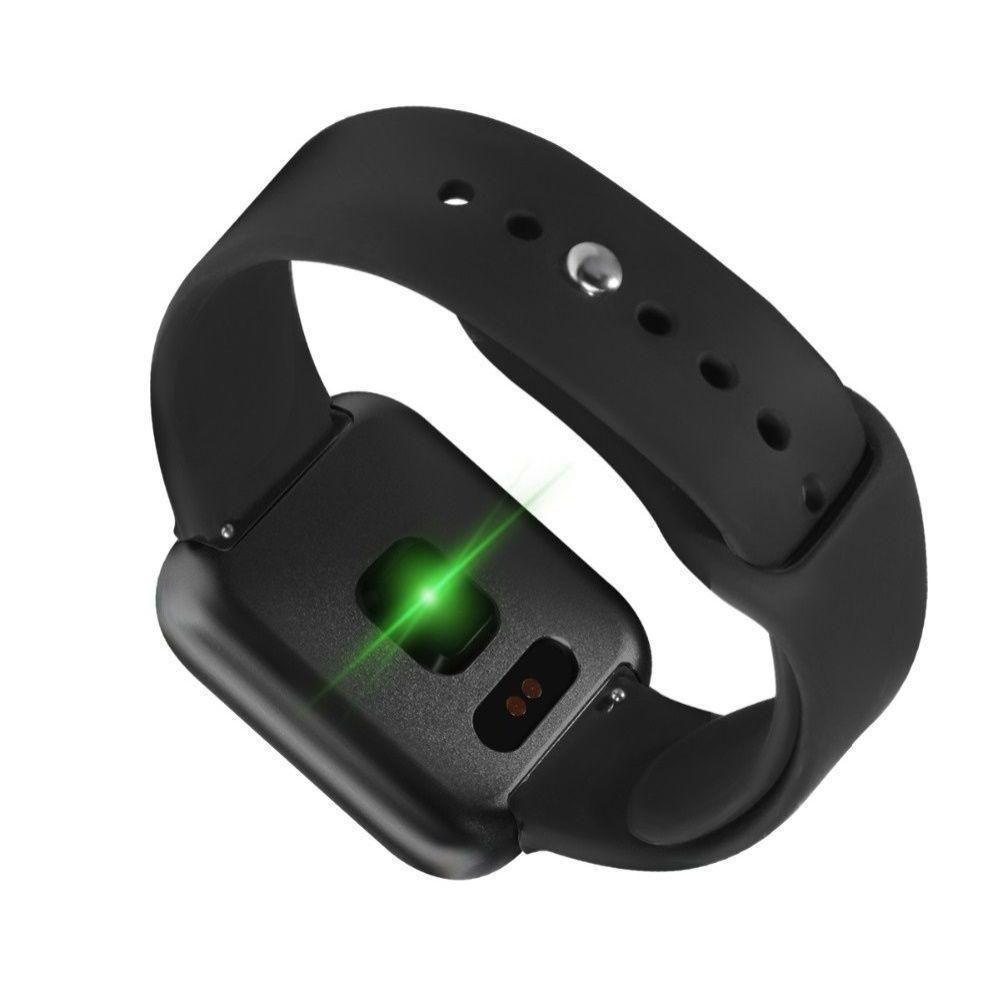 Miniatura Relógio Smartwatch P70 Com 2 Pulseiras (Aço/Silicone) Pretas